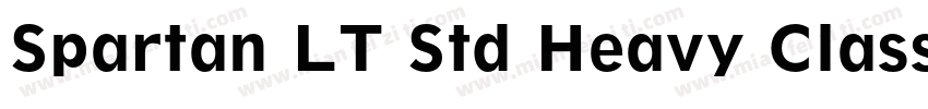 Spartan LT Std Heavy Classified字体转换